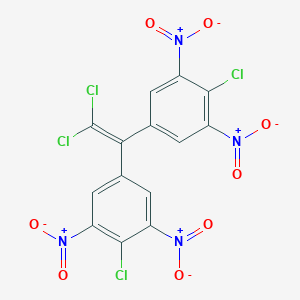 molecular formula C14H4Cl4N4O8 B403751 2-Chloro-5-[2,2-dichloro-1-(4-chloro-3,5-dinitrophenyl)vinyl]-1,3-dinitrobenzene 