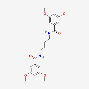 molecular formula C22H28N2O6 B4037515 N,N'-1,4-丁二酰双(3,5-二甲氧基苯甲酰胺) 