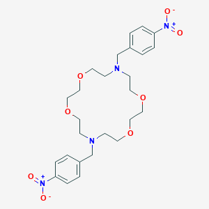 molecular formula C26H36N4O8 B403752 7,16-Bis(4-nitrobenzyl)-1,4,10,13-tetraoxa-7,16-diazacyclooctadecane 