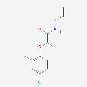 molecular formula C13H16ClNO2 B4037524 2-(4-chloro-2-methylphenoxy)-N-(prop-2-en-1-yl)propanamide 