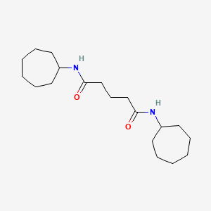 molecular formula C19H34N2O2 B4037536 NN'-DICYCLOHEPTYLPENTANEDIAMIDE 