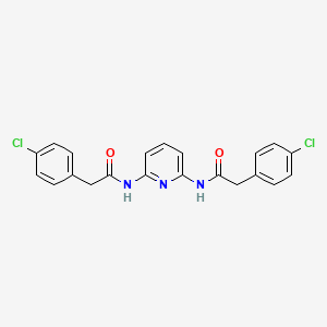 2-(4-chlorophenyl)-N-[6-[[2-(4-chlorophenyl)acetyl]amino]pyridin-2-yl]acetamide