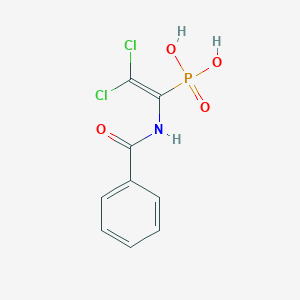 (1-Benzamido-2,2-dichloroethenyl)phosphonic acid