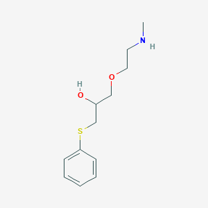 molecular formula C12H19NO2S B403758 1-[2-(Methylamino)ethoxy]-3-(phenylsulfanyl)-2-propanol 