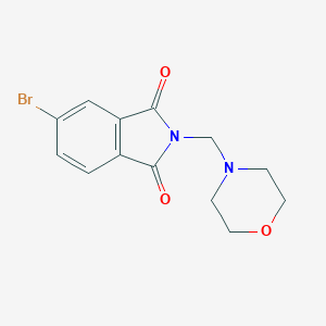 molecular formula C13H13BrN2O3 B403759 5-Bromo-2-(morpholinomethyl)isoindoline-1,3-dione 