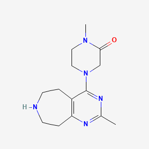 1-methyl-4-(2-methyl-6,7,8,9-tetrahydro-5H-pyrimido[4,5-d]azepin-4-yl)piperazin-2-one