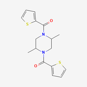 (2,5-Dimethylpiperazine-1,4-diyl)bis(thiophen-2-ylmethanone)