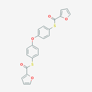 molecular formula C22H14O5S2 B403764 S-{4-[4-(2-furoylsulfanyl)phenoxy]phenyl} 2-furancarbothioate 