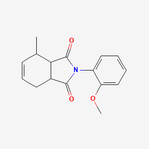 molecular formula C16H17NO3 B4037642 2-(2-methoxyphenyl)-4-methyl-3a,4,7,7a-tetrahydro-1H-isoindole-1,3(2H)-dione 