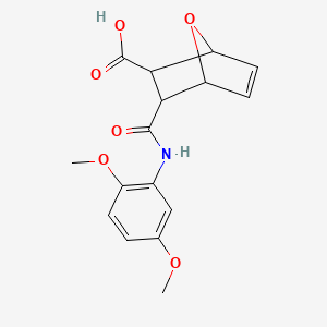 3-[(2,5-dimethoxyanilino)carbonyl]-7-oxabicyclo[2.2.1]hept-5-ene-2-carboxylic acid