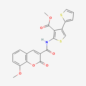 methyl 5'-{[(8-methoxy-2-oxo-2H-chromen-3-yl)carbonyl]amino}-2,3'-bithiophene-4'-carboxylate