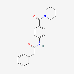 2-phenyl-N-[4-(1-piperidinylcarbonyl)phenyl]acetamide