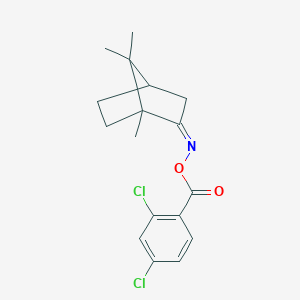 molecular formula C17H19Cl2NO2 B403771 1,7,7-trimethylbicyclo[2.2.1]heptan-2-one O-(2,4-dichlorobenzoyl)oxime 