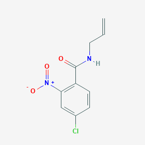 molecular formula C10H9ClN2O3 B4037733 N-烯丙基-4-氯-2-硝基苯甲酰胺 