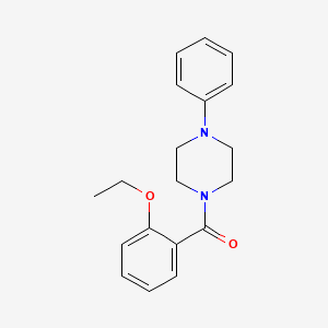 molecular formula C19H22N2O2 B4037761 1-(2-乙氧基苯甲酰基)-4-苯基哌嗪 