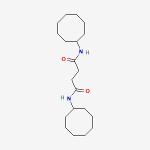 molecular formula C20H36N2O2 B4037766 N,N'-二环辛基琥珀酰胺 