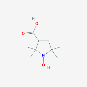 molecular formula C9H15NO3 B040378 1-羟基-2,2,5,5-四甲基-2,5-二氢-1h-吡咯-3-甲酸 CAS No. 111930-19-9