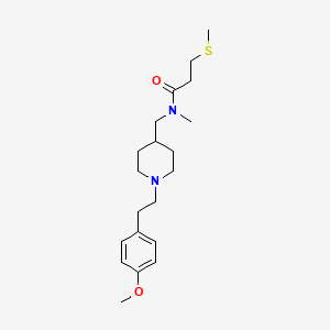 molecular formula C20H32N2O2S B4037845 N-({1-[2-(4-methoxyphenyl)ethyl]-4-piperidinyl}methyl)-N-methyl-3-(methylthio)propanamide 