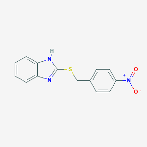 molecular formula C14H11N3O2S B403785 2-[(4-nitrobencil)tio]-1H-bencimidazol CAS No. 100541-50-2