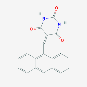 molecular formula C19H12N2O3 B403786 5-(9-anthrylmethylene)-2,4,6(1H,3H,5H)-pyrimidinetrione CAS No. 66108-42-7