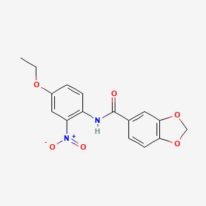 N-(4-ethoxy-2-nitrophenyl)-1,3-benzodioxole-5-carboxamide