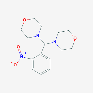 molecular formula C15H21N3O4 B403789 4-[{2-Nitrophenyl}(4-morpholinyl)methyl]morpholine CAS No. 67589-22-4