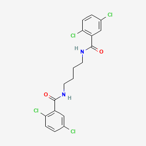 molecular formula C18H16Cl4N2O2 B4037899 N,N'-1,4-丁二酰基双(2,5-二氯苯甲酰胺) 