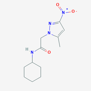 N-Cyclohexyl-2-(5-methyl-3-nitro-pyrazol-1-yl)-acetamide