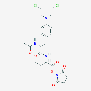 2-(acetylamino)-3-{4-[bis(2-chloroethyl)amino]phenyl}-N-(1-{[(2,5-dioxo-1-pyrrolidinyl)oxy]carbonyl}-2-methylpropyl)propanamide