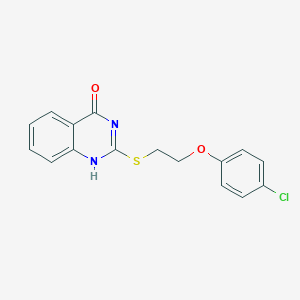 molecular formula C16H13ClN2O2S B403793 2-[2-(4-chlorophenoxy)ethylsulfanyl]-1H-quinazolin-4-one 