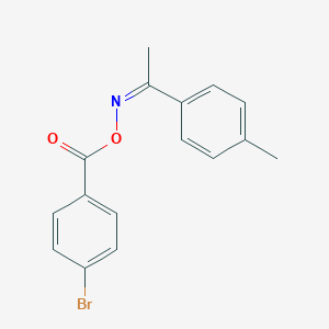 molecular formula C16H14BrNO2 B403794 1-(4-methylphenyl)ethanone O-(4-bromobenzoyl)oxime 