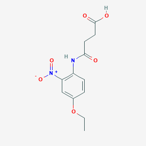 molecular formula C12H14N2O6 B4037947 4-[(4-乙氧基-2-硝基苯基)氨基]-4-氧代丁酸 