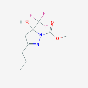 methyl 5-hydroxy-3-propyl-5-(trifluoromethyl)-4H-pyrazole-1-carboxylate