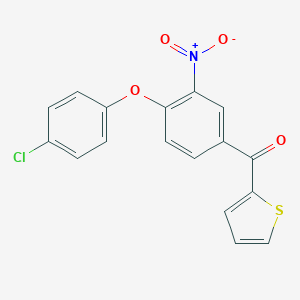 molecular formula C17H10ClNO4S B403797 [4-(4-Chlorophenoxy)-3-nitrophenyl](2-thienyl)methanone CAS No. 332402-72-9