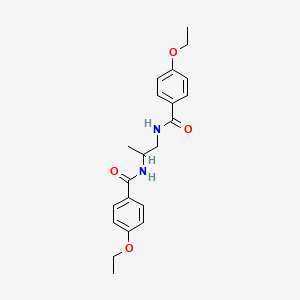 molecular formula C21H26N2O4 B4037970 N,N'-1,2-丙二酰基双(4-乙氧基苯甲酰胺) 