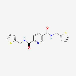 molecular formula C17H15N3O2S2 B4038046 N,N'-bis(2-thienylmethyl)-2,5-pyridinedicarboxamide 