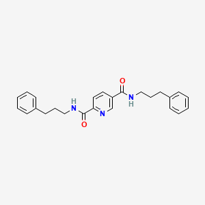 N,N'-bis(3-phenylpropyl)-2,5-pyridinedicarboxamide