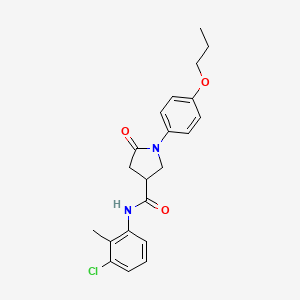 N-(3-chloro-2-methylphenyl)-5-oxo-1-(4-propoxyphenyl)pyrrolidine-3-carboxamide