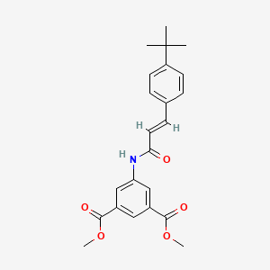 dimethyl 5-{[3-(4-tert-butylphenyl)acryloyl]amino}isophthalate