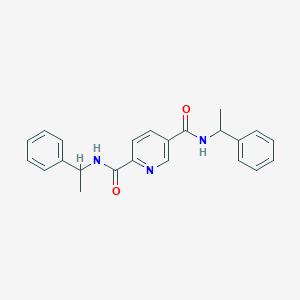 molecular formula C23H23N3O2 B4038107 N,N'-双(1-苯乙基)-2,5-吡啶二甲酰胺 