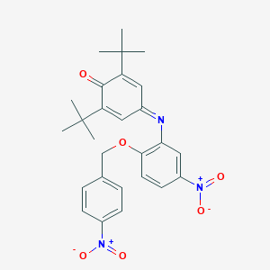 2,6-Ditert-butyl-4-{[5-nitro-2-({4-nitrobenzyl}oxy)phenyl]imino}-2,5-cyclohexadien-1-one