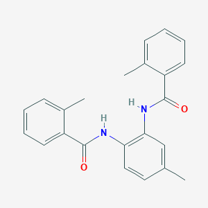 molecular formula C23H22N2O2 B4038118 2-METHYL-N-[5-METHYL-2-(2-METHYLBENZAMIDO)PHENYL]BENZAMIDE 