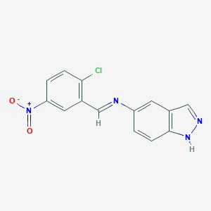 5-({2-chloro-5-nitrobenzylidene}amino)-1H-indazole
