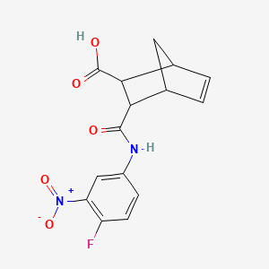 3-{[(4-fluoro-3-nitrophenyl)amino]carbonyl}bicyclo[2.2.1]hept-5-ene-2-carboxylic acid