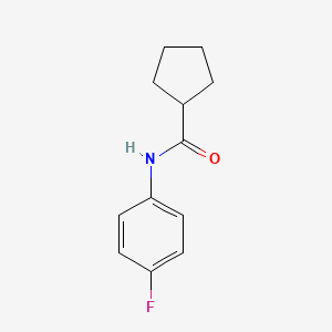 molecular formula C12H14FNO B4038166 N-(4-氟苯基)环戊烷甲酰胺 