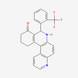 8-[2-(trifluoromethyl)phenyl]-8,10,11,12-tetrahydrobenzo[a]-4,7-phenanthrolin-9(7H)-one