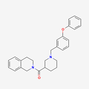 molecular formula C28H30N2O2 B4038183 3,4-dihydroisoquinolin-2(1H)-yl[1-(3-phenoxybenzyl)piperidin-3-yl]methanone 