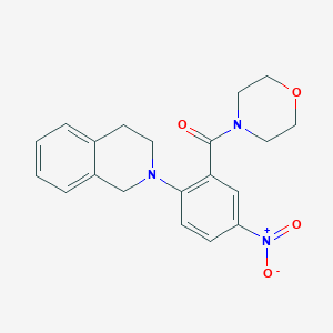 2-[2-(MORPHOLINE-4-CARBONYL)-4-NITROPHENYL]-1,2,3,4-TETRAHYDROISOQUINOLINE