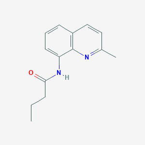 molecular formula C14H16N2O B4038236 N-(2-methylquinolin-8-yl)butanamide 