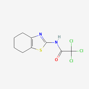 molecular formula C9H9Cl3N2OS B4038239 2,2,2-trichloro-N-(4,5,6,7-tetrahydro-1,3-benzothiazol-2-yl)acetamide 